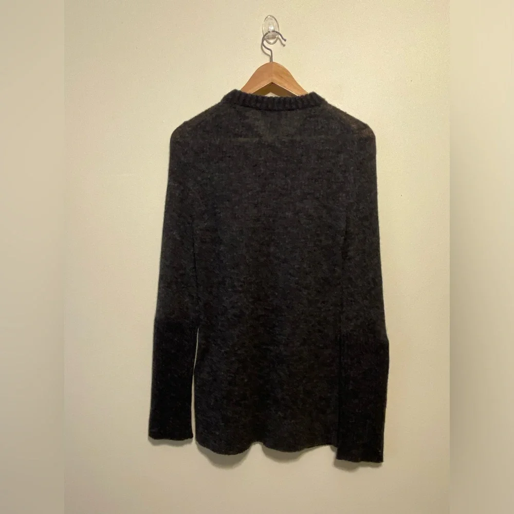 Belstaff Dark Gray Crewneck Alpaca Blend Sweater. Size M